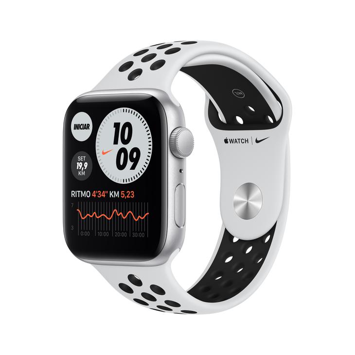 Smartwatch Apple Nike+ Series 6 44mm - Prata/preto